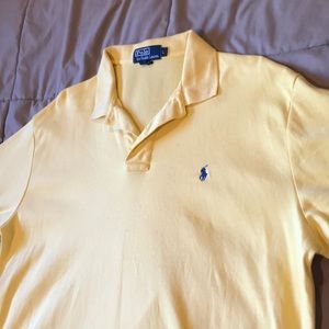 L Yellow Polo shirt (blue horse)